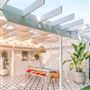 Colorful Designer Bungalow and Spacious Tropical Backyard