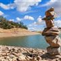 New Melones Reservoir and Stevnot Bridge
