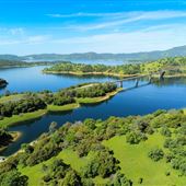 New Melones Reservoir and Stevnot Bridge