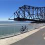 San Francisco-Oakland Bay Bridge - Highway 80 - Pedestrian Walkway & Bike Path