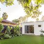 Colorful Designer Bungalow and Spacious Tropical Backyard