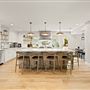 Modern kitchen and dream family room