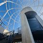 Spiral Staircase in Rainbow Harbor Pedestrian Bridge