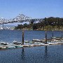 San Francisco-Oakland Bay Bridge - Highway 80 - Pedestrian Walkway & Bike Path