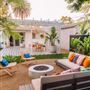 Colorful Designer Bungalow and Spacious Tropical Backyard