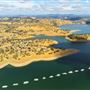 New Melones Reservoir and Stevnot Bridge