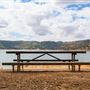 New Melones Reservoir and Stevnot Bridge