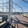 Spiral Staircase in Rainbow Harbor Pedestrian Bridge