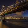 San Francisco-Oakland Bay Bridge - Highway 80 - Pedestrian Walkway & Bike Path