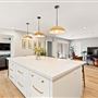 Modern kitchen and dream family room