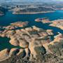New Melones Reservoir and Stevnot Bridge