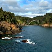 Russian Gulch State Park (SP) / Russian Gulch Bridge - Highway 1