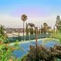 Classic Tennis Court Estate with Views to Downtown & Ocean