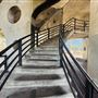 Spiral Staircase in Rainbow Harbor Pedestrian Bridge