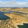 New Melones Reservoir and Stevnot Bridge