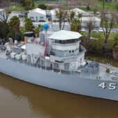 USS Lucid Wood Minesweeper