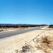 Randsburg Wash Road / Trona - Red Mountain Road Intersection