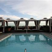 Sixty Hotel Rooftop Pool  / Caufield's Dining Room & Bar - Beverly Hills - fka Thompson Hotel