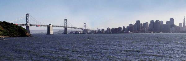 San Francisco-Oakland Bay Bridge - Highway 80 - Pedestrian Walkway & Bike Path (12/31/2003)