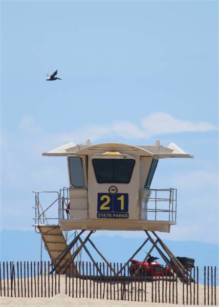 Bolsa Chica State Beach (SB) & Lifeguard Tower (4/22/2016 - Credits: By Regular Daddy (Own work) [CC BY-SA 3.0 (http://creativecommons.org/licenses/by-sa/3.0) or GFDL (http://www.gnu.org/copyleft/fdl.html)], via Wikimedia Commons)