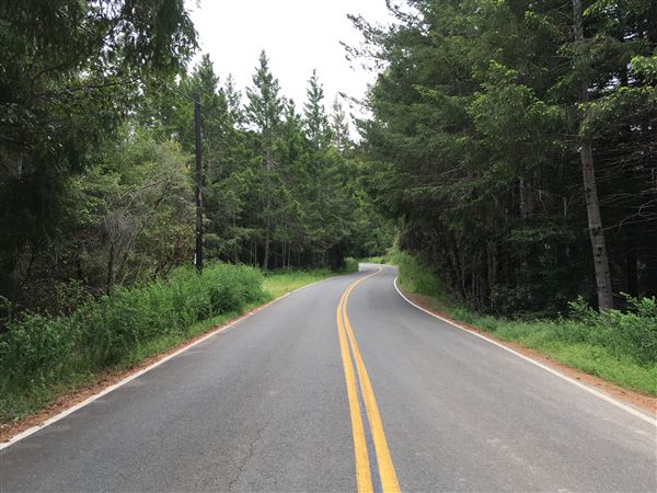 Comptche-Ukiah Road (eastward from Comptche) / aka Orr Springs Road - Comptche Ukiah Road/Orr Springs Road; looking westward; around milemarker 22 (5/19/2018 - Credits: Kellen Lim)