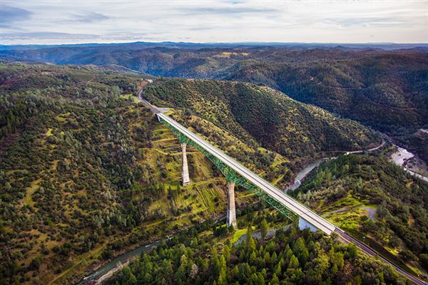 Foresthill Bridge aka Auburn-Foresthill Bridge or Auburn Bridge (4/15/2020 - Credits: Placer County)