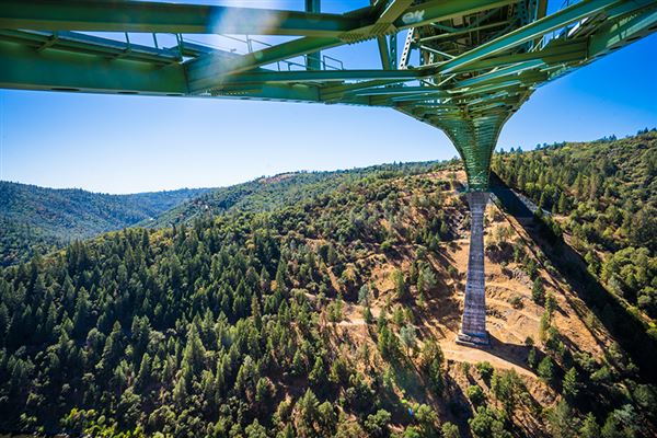 Foresthill Bridge aka Auburn-Foresthill Bridge or Auburn Bridge (4/15/2020 - Credits: Placer County)