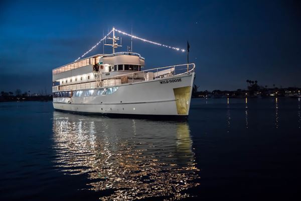 Wild Goose @ Newport Harbor - John Wayne's former Private Yacht - City Cruises (5/14/2024 - Credits: Photo Courtesy of City Experiences)
