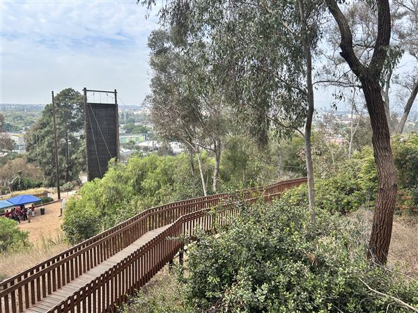 Culver City Park Bill Botts Field - The path up to baseball fields. (10/4/2024 - Credits: Brandy Davis)