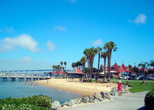 Coronado Ferry Landing Park and Beach (9/18/2008 - Credits: San Diego Film Commision)