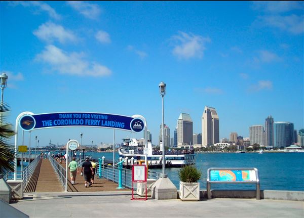 Coronado Ferry Landing Park and Beach (9/18/2008 - Credits: San Diego Film Commision)