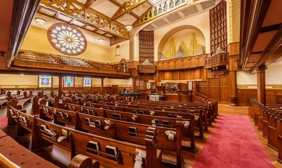 First Congregational Church of Long Beach - Sanctuary (7/16/2025 - Credits: First Congregational Church of Long Beach)