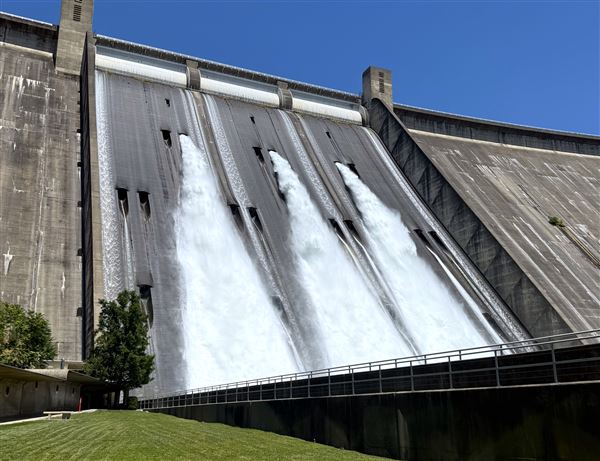 Shasta Dam (7/28/2025 - Credits: U.S. Bureau of Reclamation)