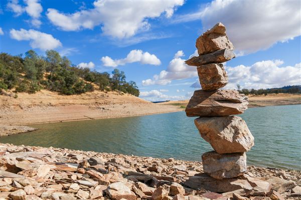 New Melones Reservoir and Stevnot Bridge (7/28/2025 - Credits: U.S. Bureau of Reclamation)