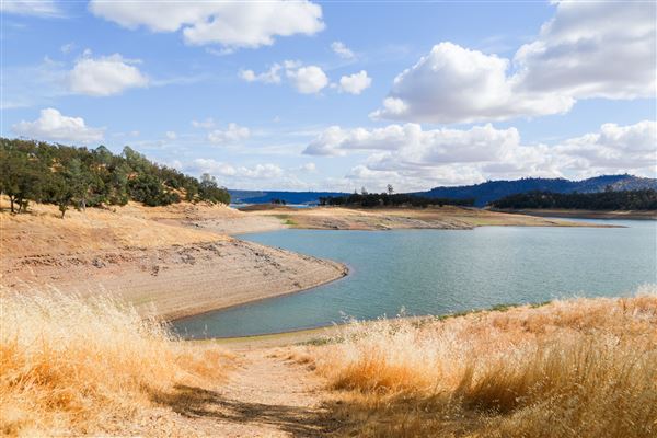 New Melones Reservoir and Stevnot Bridge (7/28/2025 - Credits: U.S. Bureau of Reclamation)