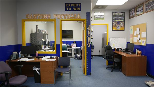 College of the Canyons - Football Coach Office Main Gym Bldg. (3/28/2018 - Credits: Leo Fialho)