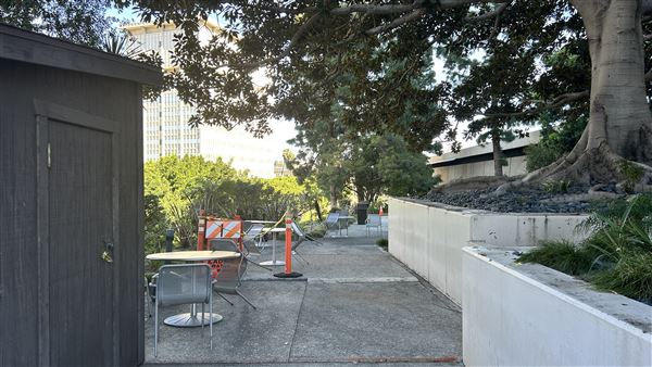 LADWP Headquarters / John Ferraro Building - Outside eating area (2/27/2026 - Credits: Brandy Davis)