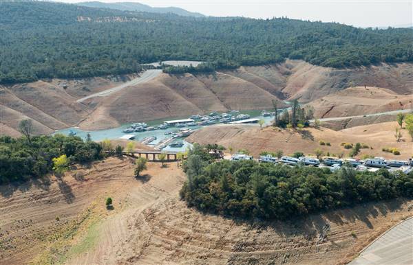 Lake Oroville State Recreation Area (SRA) (9/18/2015 - Credits: Photo by: California Department of Water Resources)