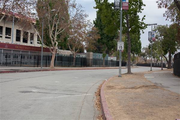 Roads and Surfaces at Exposition Park - South Hoover Street (10/13/2016 - Credits: Photo by Gillian Bissonnette (C) CFC)