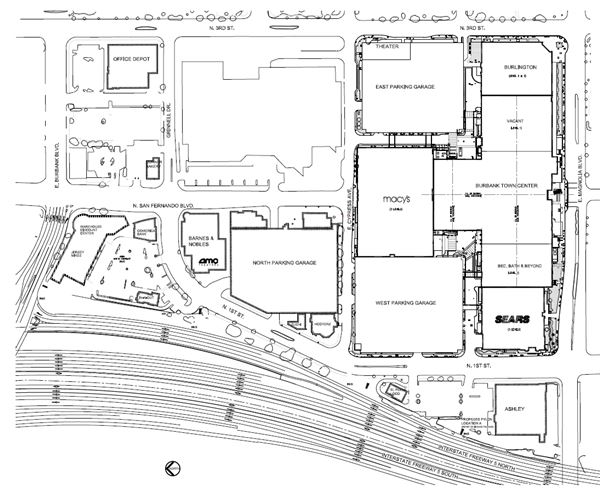 Burbank Town Center / with Adjacent CLOSED IKEA (3/1/2018)