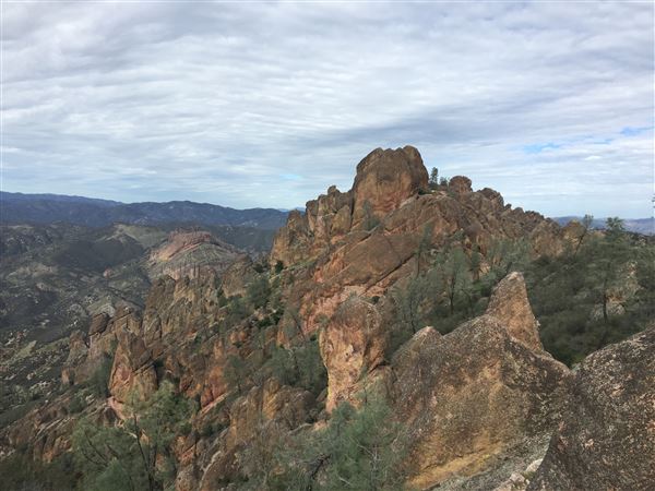 Pinnacles National Park - NPS - Clouds over the High Peaks (2/15/2017 - Credits: NPS/Cindy Martinez)