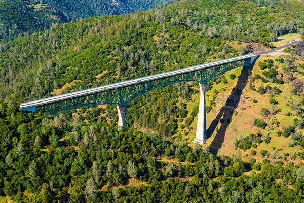 Foresthill Bridge aka Auburn-Foresthill Bridge or Auburn Bridge (4/15/2020 - Credits: Placer County)