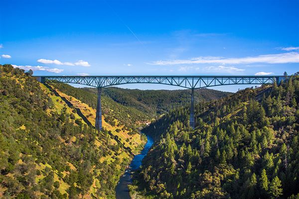 Foresthill Bridge aka Auburn-Foresthill Bridge or Auburn Bridge (4/15/2020 - Credits: Placer County)