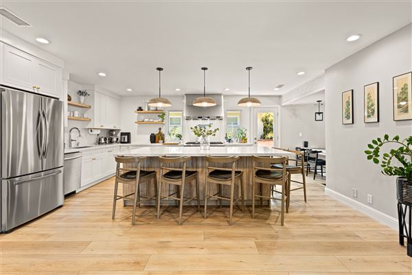 Modern kitchen and dream family room (5/26/2024 - Credits: Lonnie Silberling)