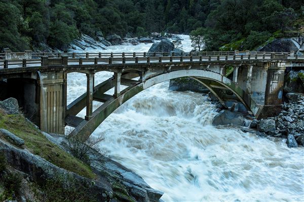 South Yuba River State Park (SP) - The “Old Bridge” at 49er Crossing (1/11/2017 - Credits: Brian Baer)