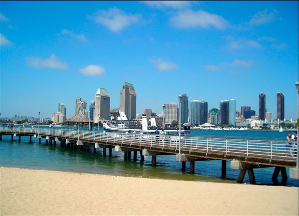 Coronado Ferry Landing Park and Beach (9/18/2008 - Credits: San Diego Film Commision)