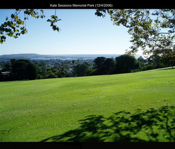 Kate Sessions Memorial Park (12/4/2006 - Credits: San Diego Film Commision)