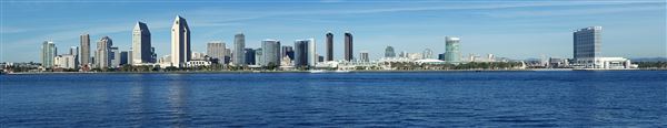 San Diego - Skyline Panorama (7/23/2021 - Credits: San Diego Tourism Authority/Courtesy of Hilton San Diego Bayfront)