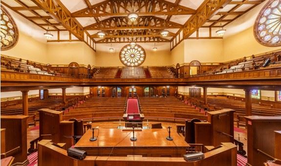 First Congregational Church of Long Beach - Sanctuary (7/16/2025 - Credits: First Congregational Church of Long Beach)