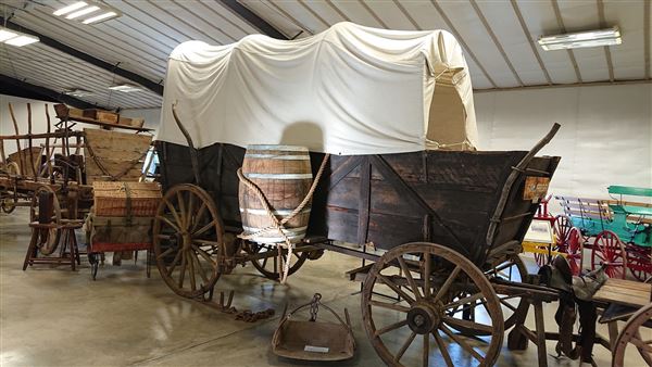 Angels Camp Museum - Covered Wagon (10/22/2025 - Credits: Calaveras Visitors Bureau & Film Commission)